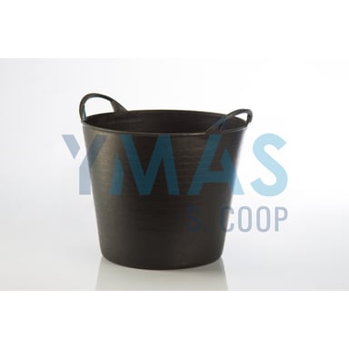 CAPAZO PLASTICO NEGRO 26L