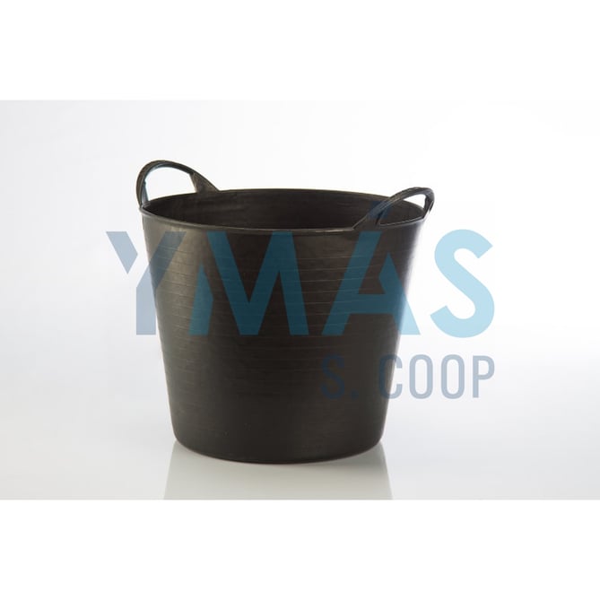 CAPAZO PLASTICO NEGRO 26L