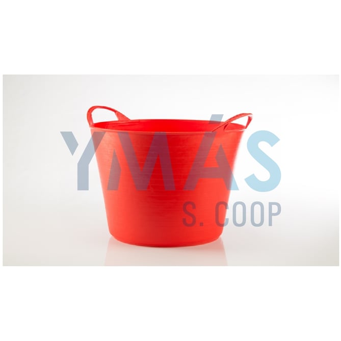 CAPAZO PLASTICO JARDIN 26L ROJO