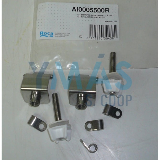 BISAGRA ASIENTO WC VICTORIA/AQUARIA INOX 2UDS
