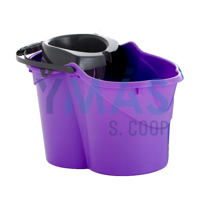 CUBO FREGAR C/ESCURRIDOR 15L LILA