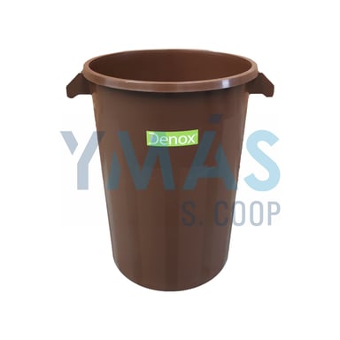 CUBO BASURA S/TAPA 100L MARRON REFORZADO