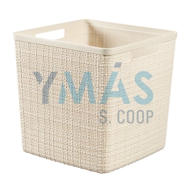 CAJA ORDENACION JUTE CUADRADA L 17L 28x27x28CM