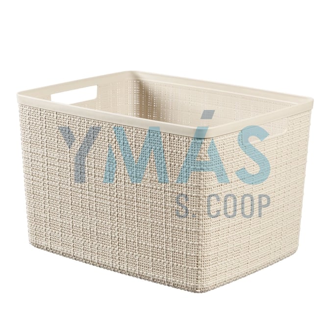 CAJA ORDENACION JUTE RECTANGULAR L 20L 28X23X36CM
