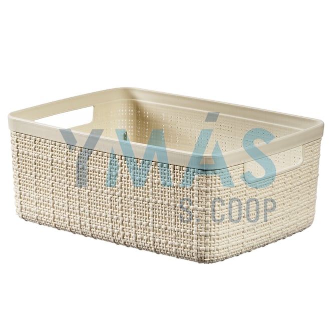 CAJA ORDENACION JUTE RECTANGU.S 5L 20x11x27CM