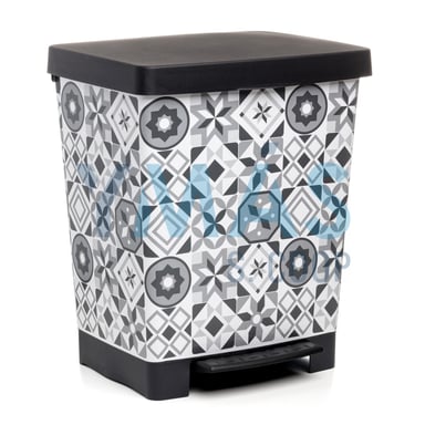 CUBO CON PEDAL ESTAMPADO DECO HYDRAULIC 23L