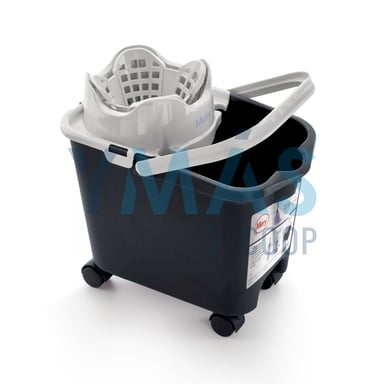 CUBO FREGAR C/ESCURRIDOR 14L C/RUEDAS