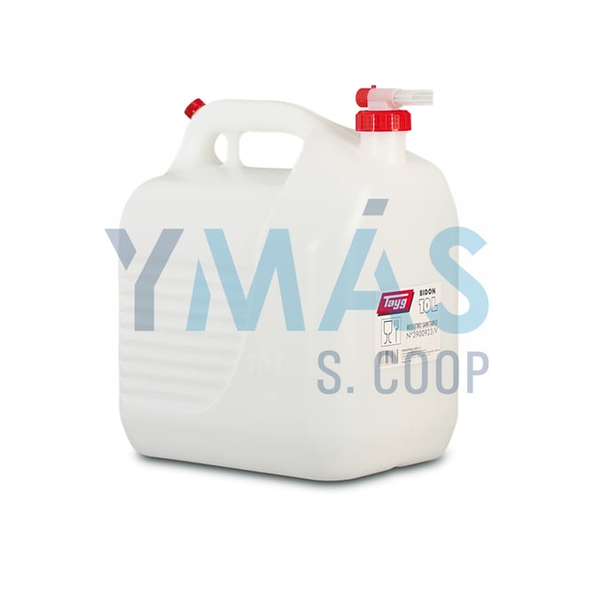 BIDON DE HDPE TAPON/GRIFO 10L