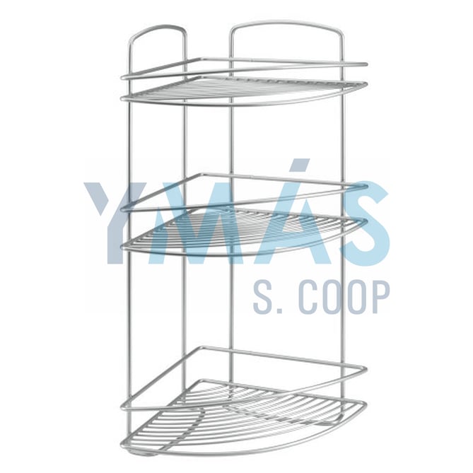 RINCONERA BAÑO TRIPLE 22X22X53 EPOXI GRIS