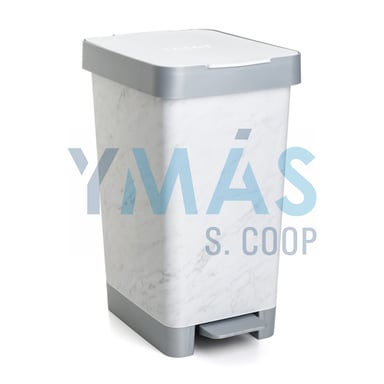 CUBO PEDAL SMART DECO MARBLE 25L