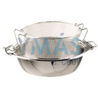 FREIDORA INOX S/TAPA C/CESTILLO 24CM