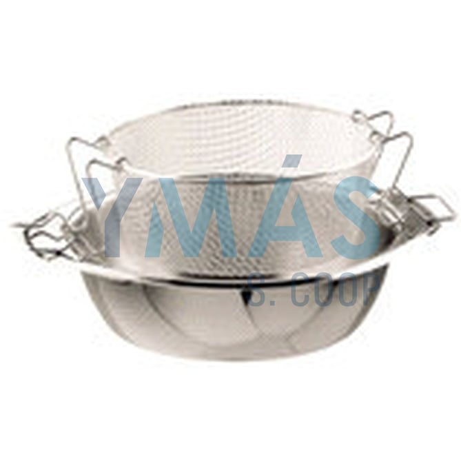 FREIDORA INOX S/TAPA C/CESTILLO 24CM