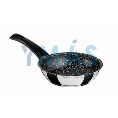 SARTEN ACERO INOX INDUCCION PIEDRA 28CM