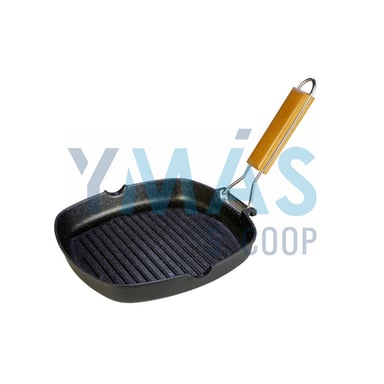 GRILL ALUMINIO FUNDIDO ECOCHEF M/ABATIBLE 28CM