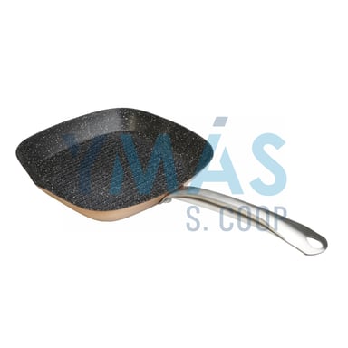 GRILL RAYADO FORJADO INDUCCION COBRE 28CM