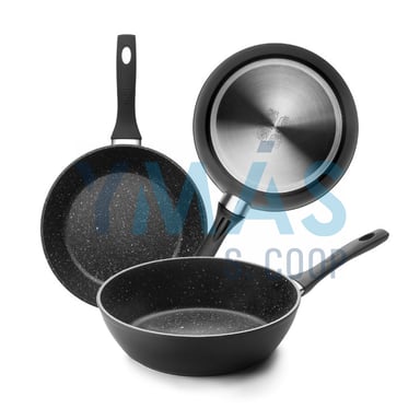 SARTEN HONDA ALUMINIO INDUCCION PIEDRA 24CM