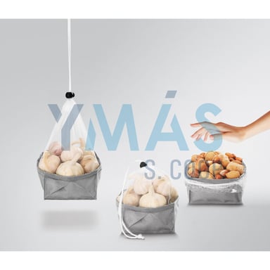 SACO MULTIUSO C/MALLA AJUSTABLE PLEGABLE 12X12CM