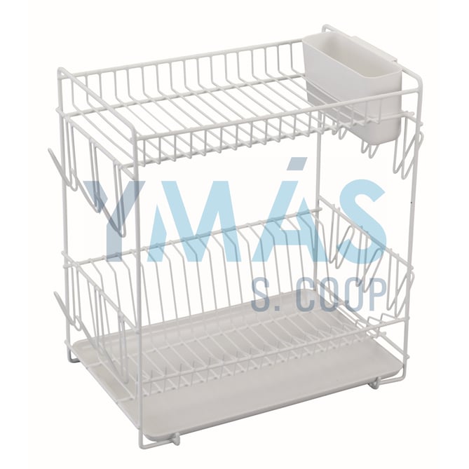 ESCURREPLATOS GRANDE PLASTIFICADO BLANCO