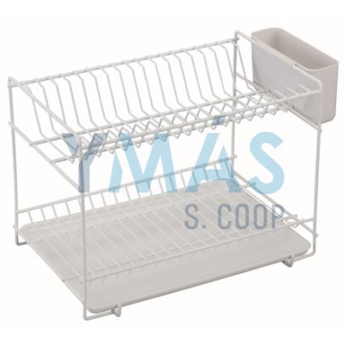 ESCURREPLATOS PEQUEÑO PLASTIFICADO BLANCO