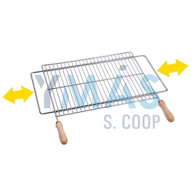 PARRILLA BARBACOA ZINCADA EXTENSIBLE 60X40