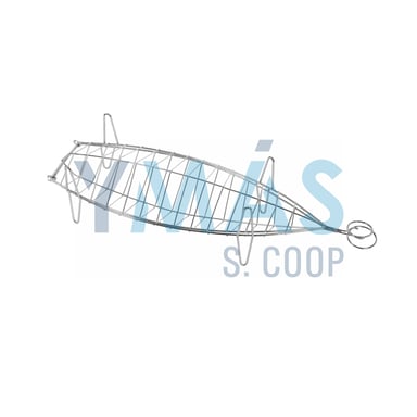 PARRILLA BESUGUERA GRANDE INOX 60X19X14CM