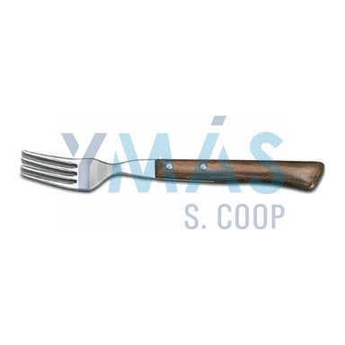 TENEDOR CHULETERO ARCOS MANGO MADERA 90MM