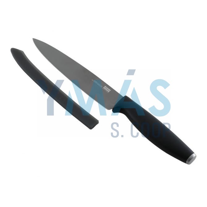 CUCHILLO COCINA TITANIO COLURI UTILITY NEGRO 24CM