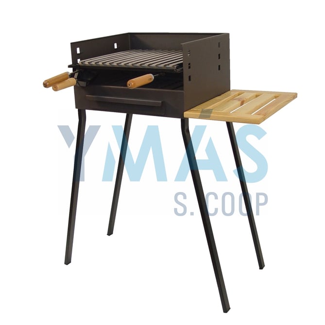 BARBACOA CARBON PARRILLA INOX 75x44x37CM