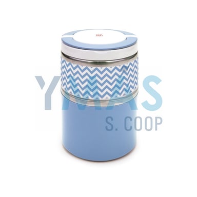 TERMO SOLIDO INOX AZUL 900ML LUNCHBOX