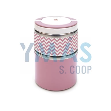 TERMO SOLIDO INOX ROSA 900ML LUNCHBOX