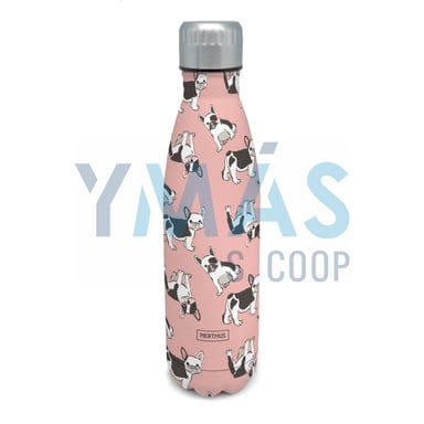 BOTELLA TERMO DOBLE PARED INOX PERROS 500ML