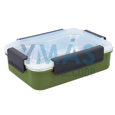 HERMETICO 2 COMPARTIMENTOS INOX 22,5X16X7CM