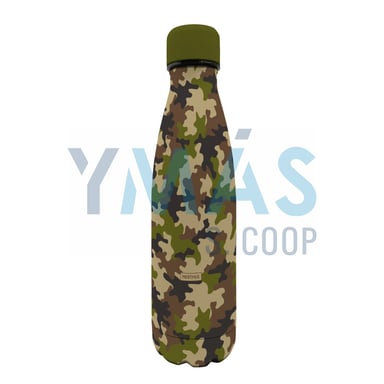 BOTELLA TERMO DOBLE PARED INOX CAMUFLAJE 500ML