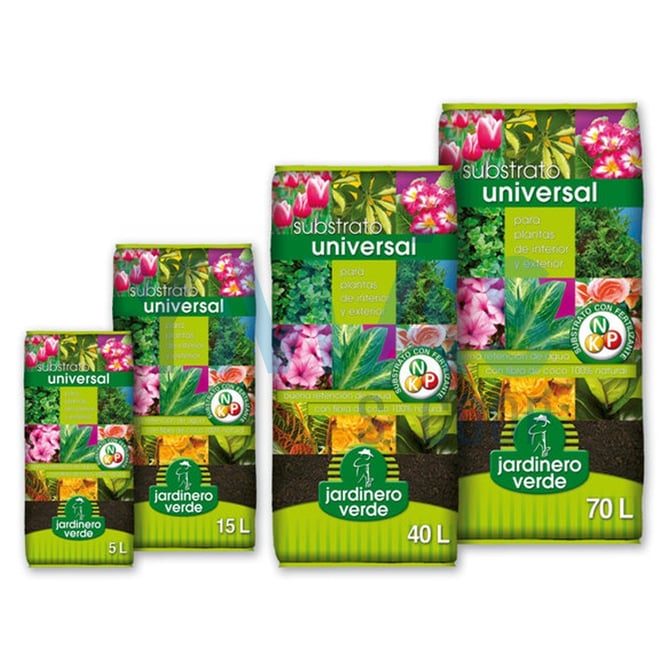 SUBSTRATO UNIVERSAL JARDINERO VERDE 70L