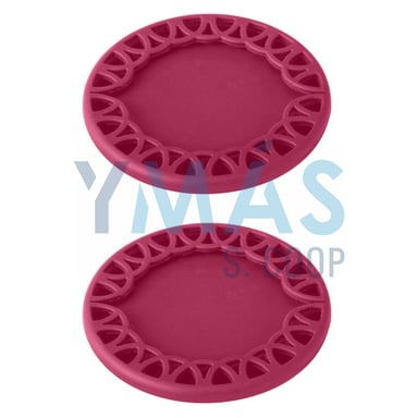 POSAVASOS SILICONA MAID GRANATE 2 UNIDADES