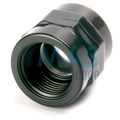 ENLACE RECTO MIXTO PVC PRESION 25MM ROSCA H-3/4