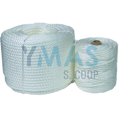 CUERDA CABLEADA PE 4C 8MM 100M BLANCA