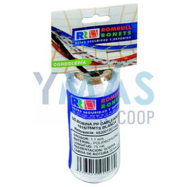 BOBINA PP CABLEADO 1.1MM 75M BLANCO 1615