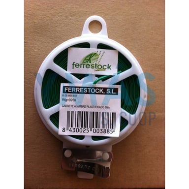 ALAMBRE PLASTIFICADO VERDE 50M C/DISPENSADOR