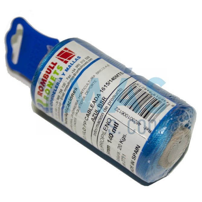 BOBINA PP CABLEADO 1.1MM 140M AZUL 1615