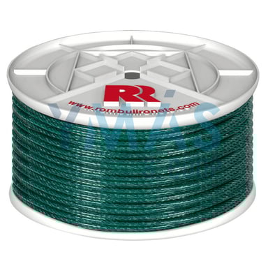 CUERDA CABLEADA PLASTIFICADA 4C 5MM 200M VERDE