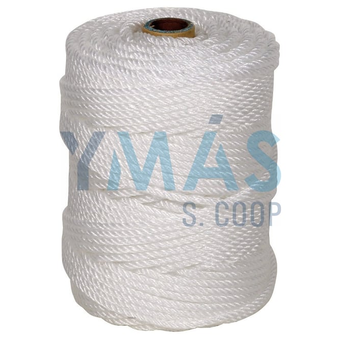 CUERDA TENDEDERO CABLEADA PE 4C 4MM 100M BLANCA