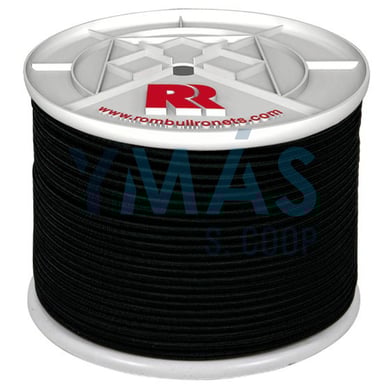 CUERDA ELASTICA PES 6MM 200M NEGRA