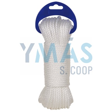CUERDA CABLEADA POLIETILENO 4C 5MM 10M BLANCO