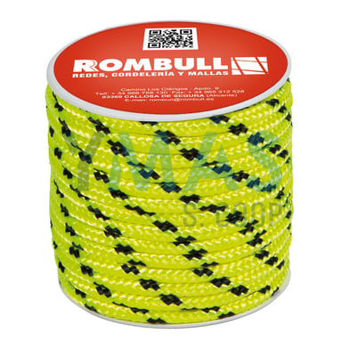 CUERDA POLIESTER 8MM AMARILLO FLOUR 15M C/ALMA