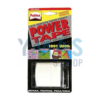 CINTA POWER TAPE 50X5M BLANCO BLISTER