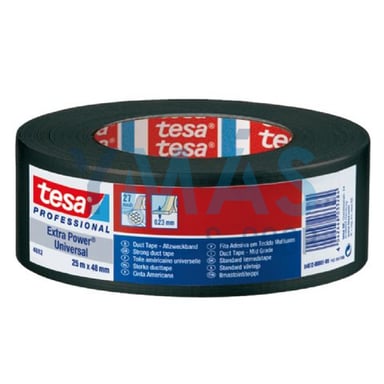 CINTA AMERICANA EXTRA POWER 25MX48MM NEGRA