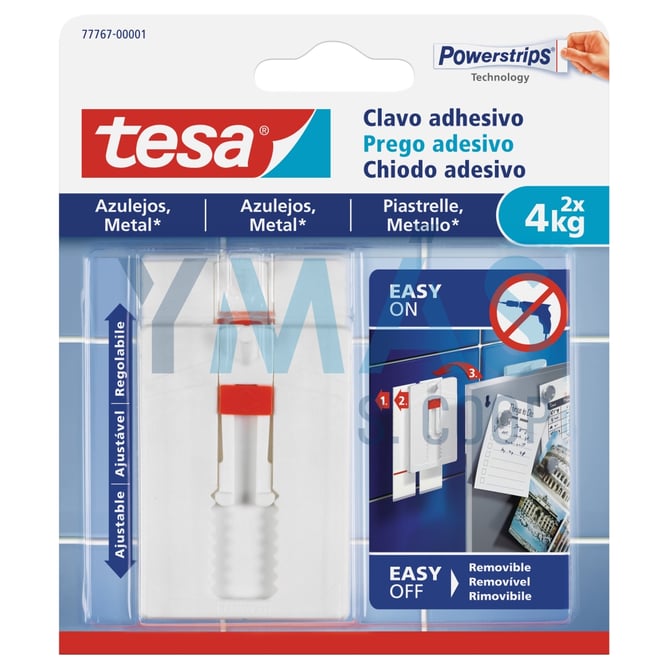 CLAVO ADHESIVO POWERSTRIPS AJUS AZULEJO 4KG 2UDS