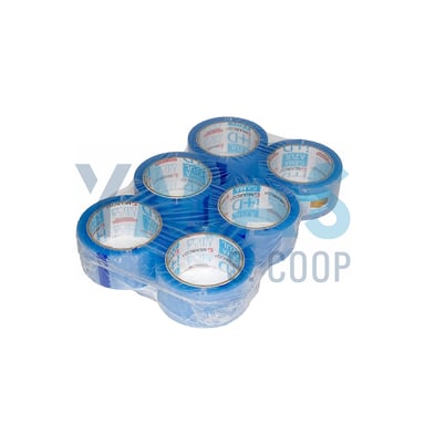 CINTA EMBALAJE GAMA AZUL TRANSPARENTE 66M X 48MM