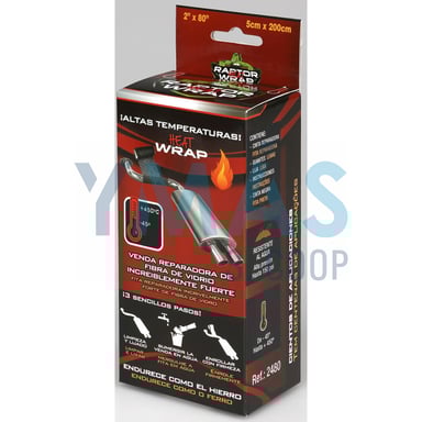 CINTA REPARADORA F/DE VIDRIO 2MX50MM A.TEMPERATURA